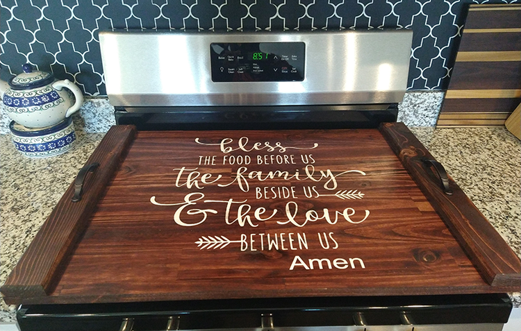 Wood Stovetop Covers