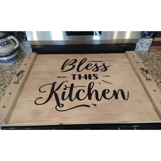 Stove Top Cover - Bless this kitchen